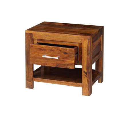 Kolonialna szafka nocna z szufladą i półką MOD-127-50P