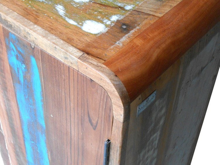 Komoda vintage z drewna z odzysku, stare drewno RT-01-RC