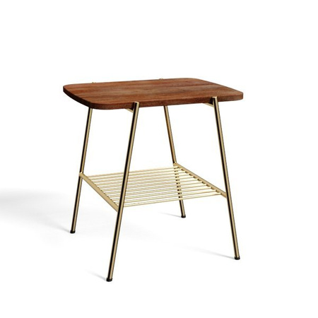 Mały stolik kawowy z drewnianym blatem SH-68-MWL