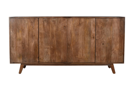 Czterodrzwiowa komoda drewniana w stylu skandynawskim ST-05-MWL