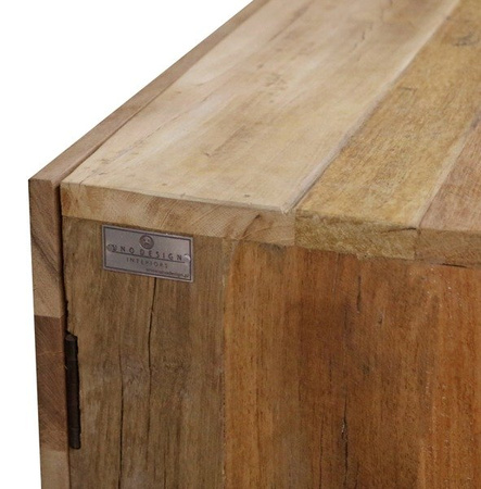 Rustykalna komoda trzydrzwiowa ze starego drewna CTR-137562-OLD