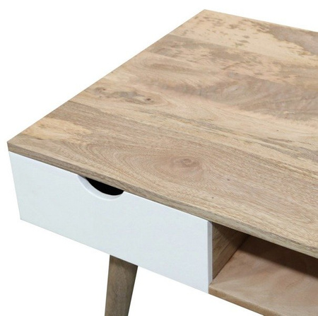 Nowoczesne biurko na toczonych nogach OSLO-ST21-W