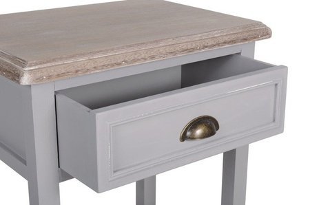 Stolik nocny, pomocnik z szufladą w stylu Hampton LI-17411