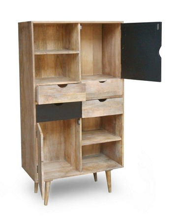 Drewniany regał skandynawski OSLO-ST04-B