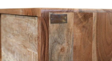 Drewniany regał z szafkami i szufladami w stylu scandi BR-04