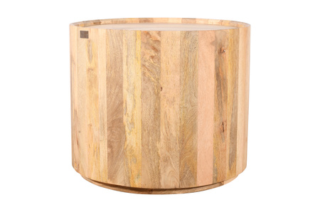 Okrągły stolik pomocniczy z drewna mango naturalnego 65x55 cm ED-05-MN