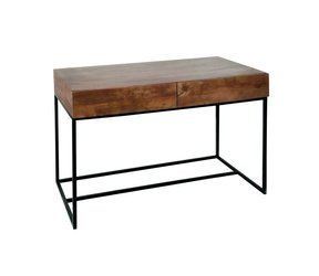 Biurko industrialne, biurko drewniane, biurko loft, mango orzech włoski