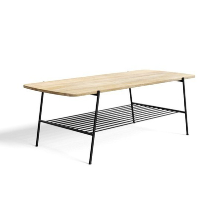 Industrialny stolik kawowy z ażurową półką SH-67-MN