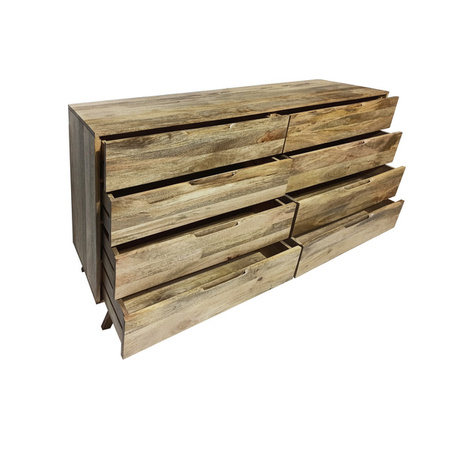 Duża komoda, bieliźniarka z szufladami z naturalnego drewna mango ST-22-MN