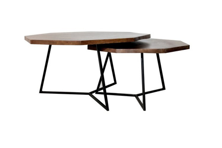 Dwuczęściowy komplet nowoczesnych stolików kawowych SH-69-MWL