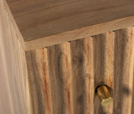 Nowoczesna komoda drewniana z szufladami z efektem lameli ANK-7