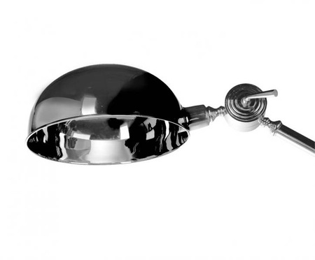 Lampa podłogowa niklowana, loft industrialna