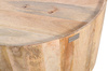 Okrągły stolik pomocniczy z drewna mango naturalnego 65x55 cm ED-05-MN