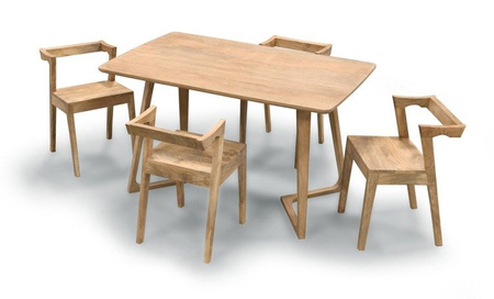 Nowoczesny stół z drewna OSLO-UN58-MN