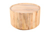 Okrągły stolik kawowy ED-04-MN – styl skandynawski, drewno mango naturalne 80x80x45 cm