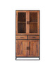 Drewniana witryna w stylu loftowym MC-07-AWL