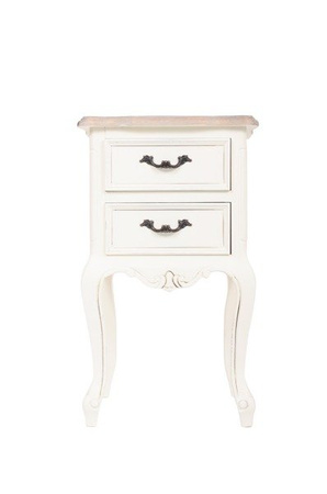 Biała szafka z szufladami na giętych nogach LY-14B521