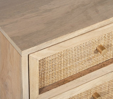 Rattanowa szafka nocna z szufladami GR-01-MN