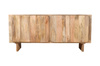 Drewniana komoda z naturalnego mango – 4 drzwi, 165×43×75 cm | model HG-01-MN