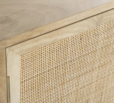 Drewniana komoda na wino w stylu boho GR-06-MN