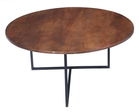 Drewniany stolik kawowy w stylu industrialnym SH-60-MWL