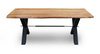 Drewniany stół z metalowym stelażem 100x210x76 TABLE-X-210