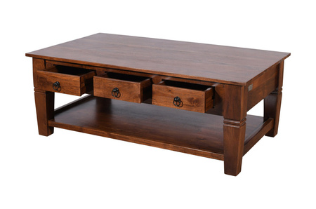 Stolik kawowy kolonialny, stolik kawowy drewniany, ława kolonialna