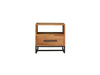 Industrialna szafka nocna z drewna akacji LV-1000-ANL