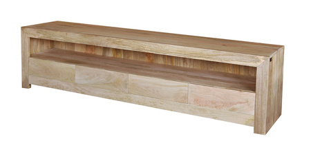 Duża szafka RTV z drewna mango z szufladami VR-31-MN