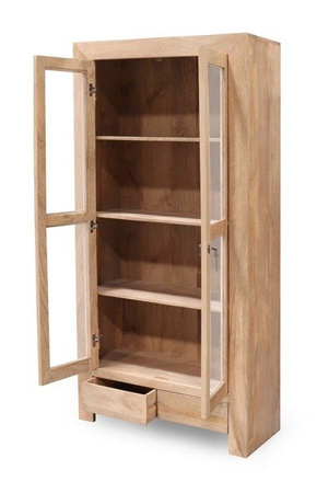 Minimalistyczna witryna drewniana zamykana na klucz VR-07-MN