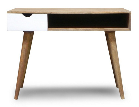 Drewniane biurko z szufladą OSLO-ST20-W