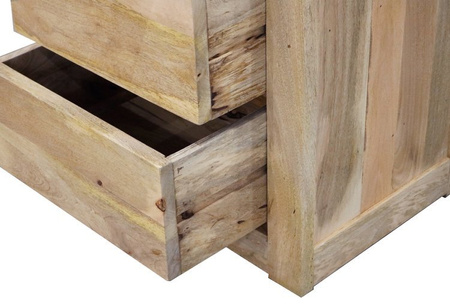 Masywna witryna z szufladami z drewna Mango ML-18-MN