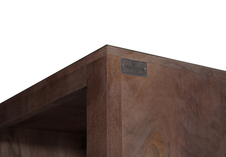 Nowoczesny regał z drewna mango orzech włoski NR-07-MWL