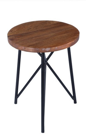 Okrągły stolik kawowy z metalowym stelażem SH-59-MWL