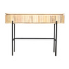 Konsola, małe biurko z naturalnego, reliefowanego drewna mango HS-01-MN