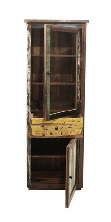 Rustykalna witryna ze starego drewna RST-SBP115-RC