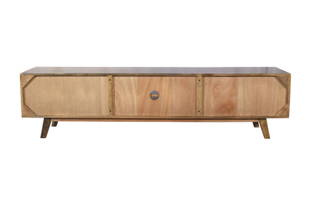 Drewniana szafka RTV 180 cm drewno mango z szufladami ST-02-CR