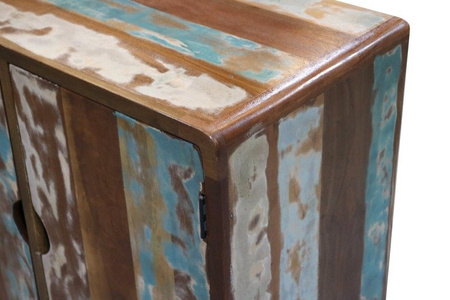 Dwudrzwiowa komoda z drewna z odzysku RT-05-RC