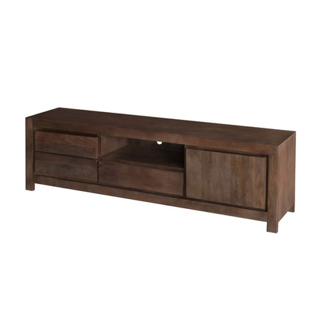 Minimalistyczna szafka RTV z drewna mango NR-02-MWL