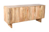 Drewniana komoda z naturalnego mango – 4 drzwi, 165×43×75 cm | model HG-01-MN