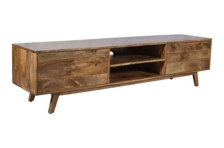 Drewniana szafka RTV 180 cm drewno mango z szufladami ST-02-CR