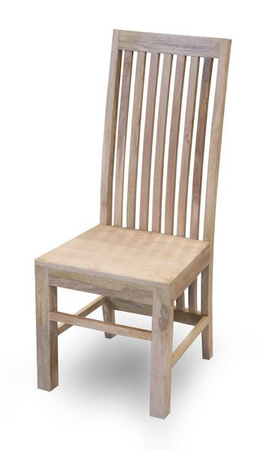 Krzesło drewniane z oparciem z lameli UD-24-MN