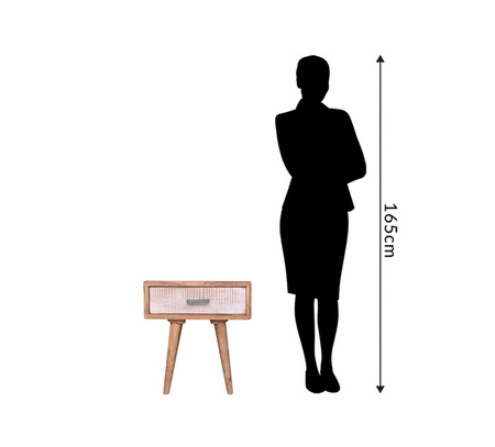 Szafka nocna skandynawska, pomocnik drewniany skandynawski, meble drewniane skandynawskie