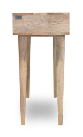 Konsola toaletka drewniana w skandynawskim stylu, konsola mango naturalne , jodełka , konsola drewniana PQ-PR02-MN