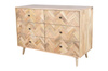 Skandynawska komoda z szufladami mango naturalne PQ-PR14-MN