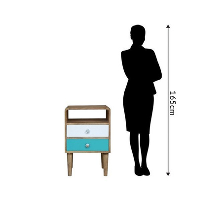 Drewniany pomocnik z szufladami OSLO-SC05C