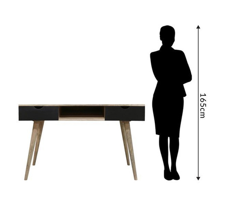 Skandynawskie biurko z szufladami OSLO-ST21-B