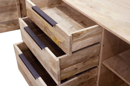 Industrialna komoda z czarnymi uchwytami SH-25-MN