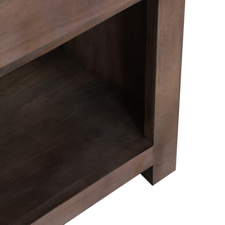 Nowoczesny regał z drewna mango orzech włoski NR-07-MWL