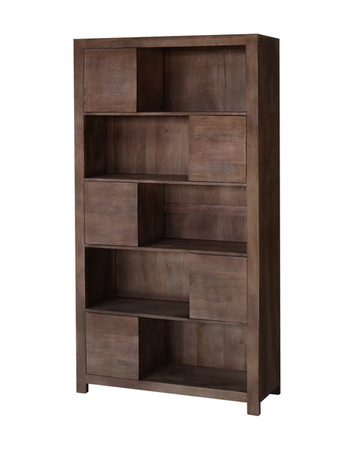 Nowoczesny regał z drewna mango orzech włoski NR-07-MWL